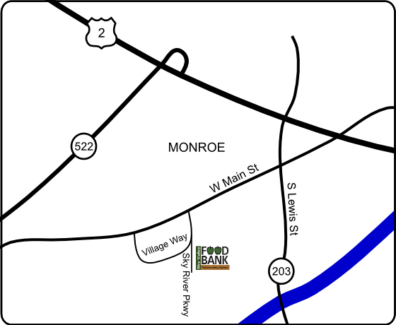 Sky Valley Food Bank Map